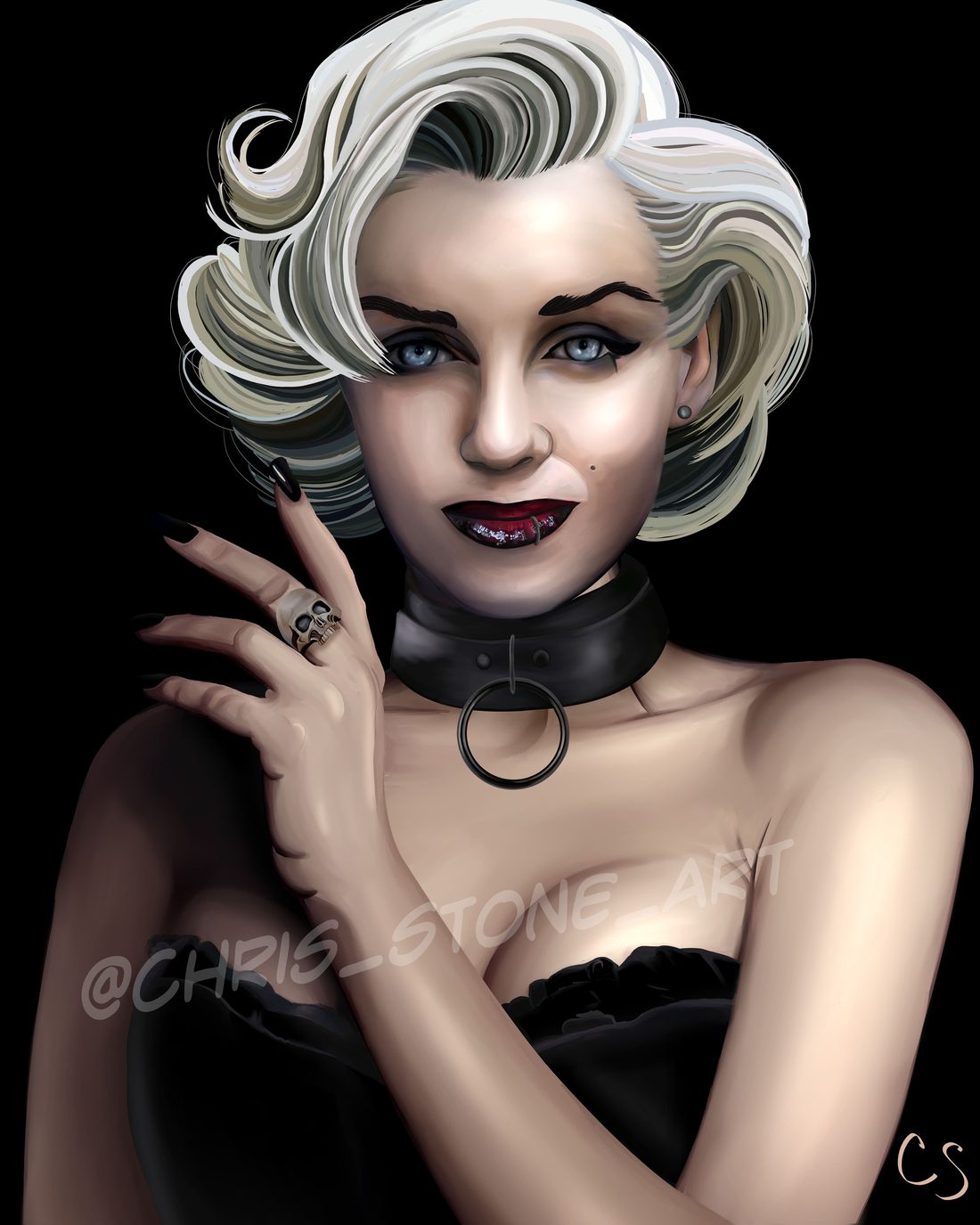 Evil Marilyn Monroe — a art print from Shattering Expectations (Chris Stone Art).