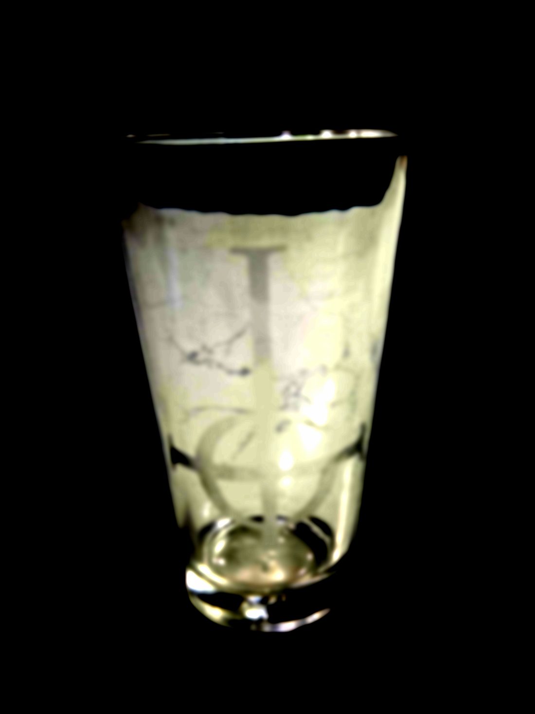 Ghost Pint Glass — a pint glass from Shattering Expectations (Chris Stone Art).