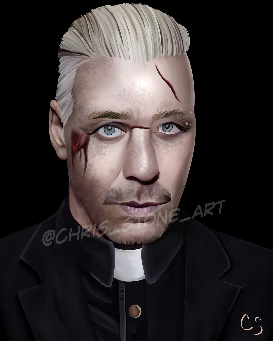 Till Lindemann — a art print from Shattering Expectations (Chris Stone Art).
