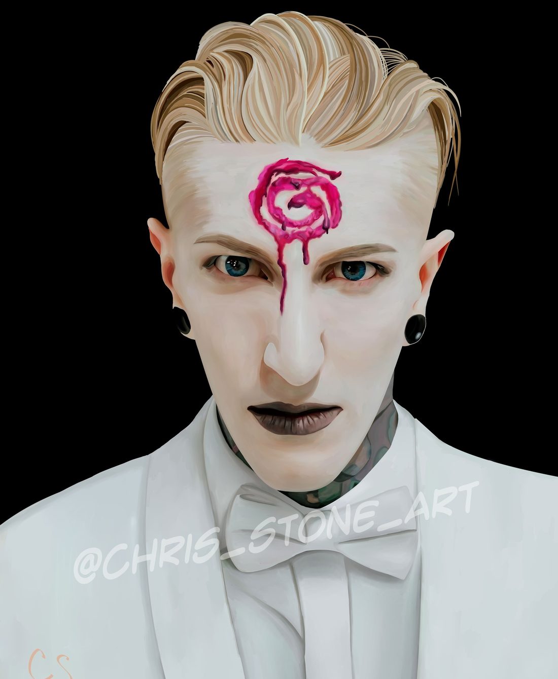 Chris Motionless — a art print from Shattering Expectations (Chris Stone Art).