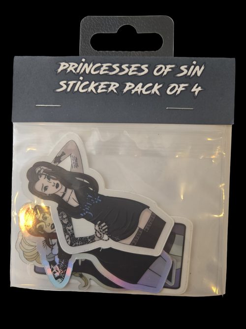 Princesses of Sin Sticker Pack — a sticker pack from Shattering Expectations (Chris Stone Art).