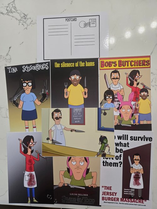 Bob's Butchers Postcard