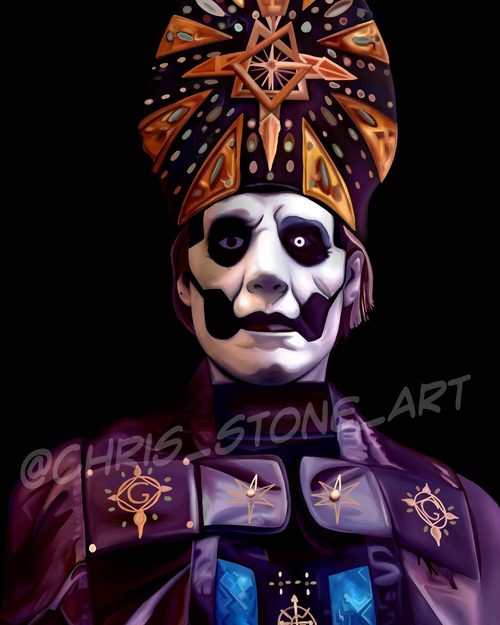 Papa Emeritus IV — a art print from Shattering Expectations (Chris Stone Art).