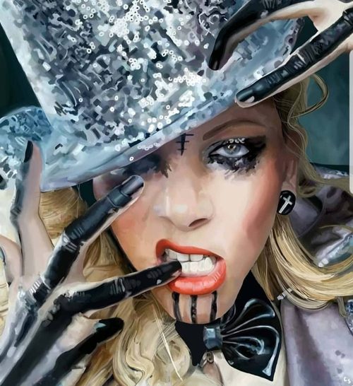 Maria Brink Tophat — a art print from Shattering Expectations (Chris Stone Art).